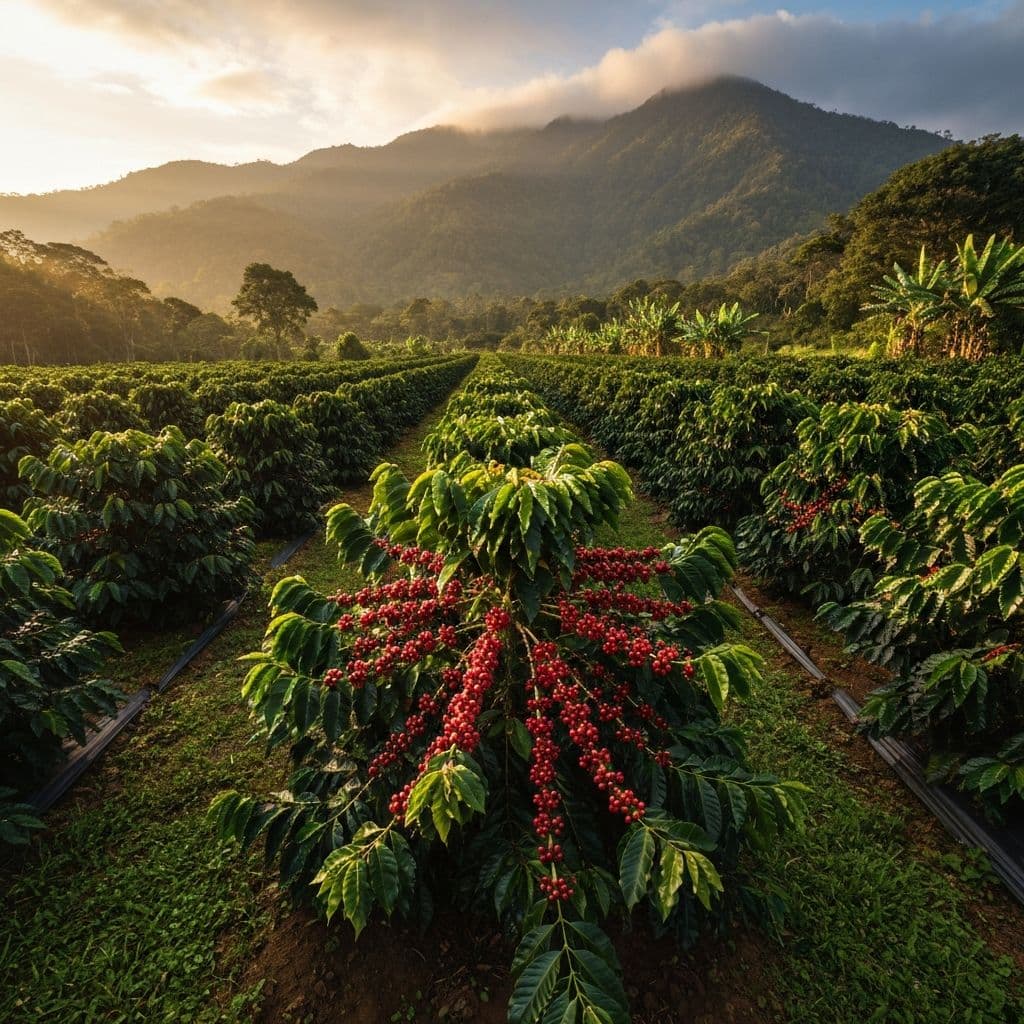 Cafetal en las tierras altas de Honduras